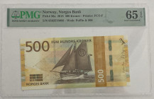 Norway, 500 Kroner, 2018, UNC, p56a