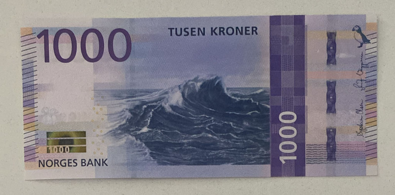 Norway, 1.000 Kroner, 2019, UNC, p57

Estimate: USD 150-300