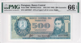 Paraguay, 500 Guaranies, 1963, UNC, p200b