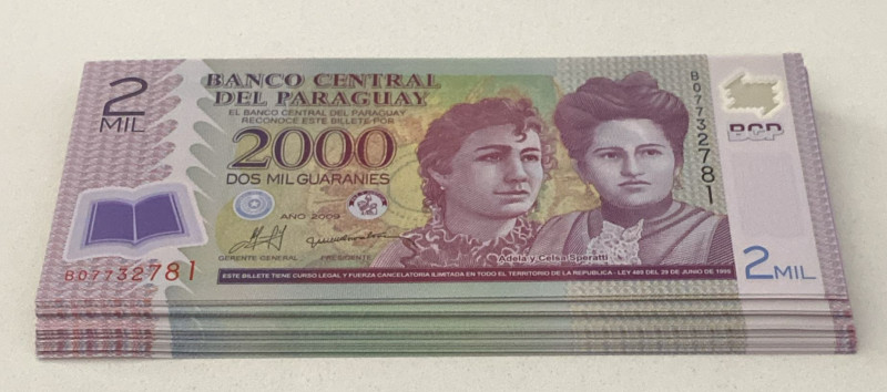 Paraguay, 200 Naira, 2009, UNC, p228b, (Total 44 banknotes)

Polymer

Estima...