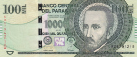 Paraguay, 100.000 Guaranies, 2021, UNC, p240