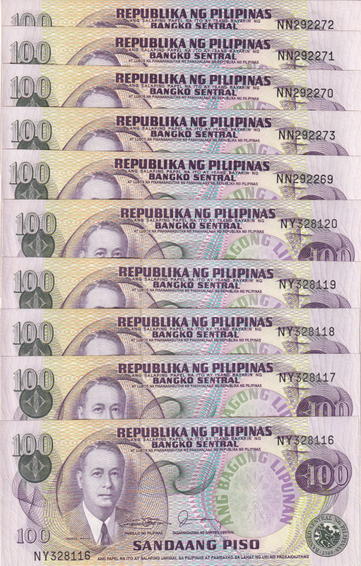 Philippines, 100 Pesos, 1949, UNC, p164c, (Total 10 consecutive banknotes)

Li...