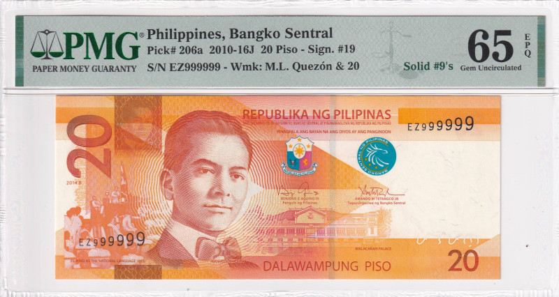 Philippines, 20 Piso, 2010, UNC, p206a

PMG 65 EPQ, SOLID 9's

Estimate: USD...