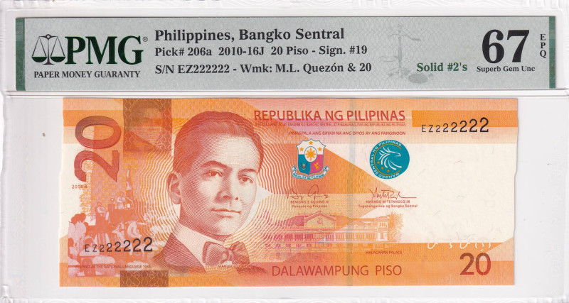 Philippines, 20 Piso, 2014, UNC, p206a

PMG 67 EPQ, High condition , SOLID 2's...