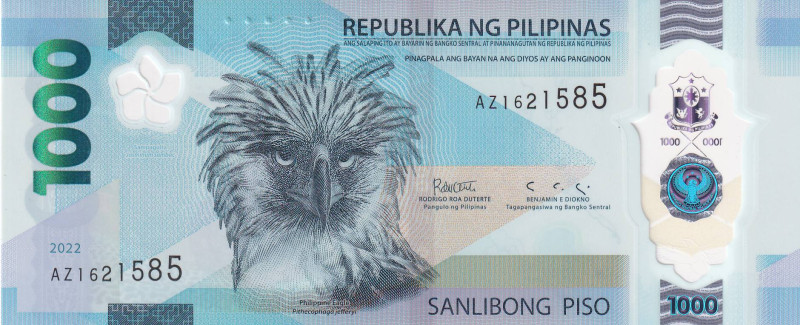 Philippines, 1.000 Piso, 2022, UNC, p241

Polymer

Estimate: USD 30-60