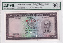 Portuguese Guinea, 1.000 Escudos, 1964, UNC, p43cts, SPECIMEN