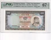 Portuguese Guinea, 100 Escudos, 1971, UNC, p45cts, SPECIMEN