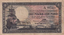 South Africa, 1 Pound, 1938, VF, p84e