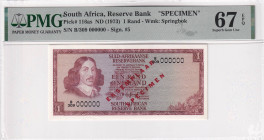 South Africa, 1 Rand, 1973, UNC, p116as, SPECIMEN