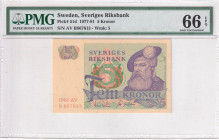 Sweden, 5 Kronor, 1977/1981, UNC, p51d