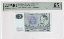 Sweden, 10 Kronor, 1971/1975, UNC, p52c