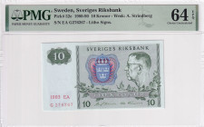 Sweden, 10 Kronor, 1980/1990, UNC, p52e