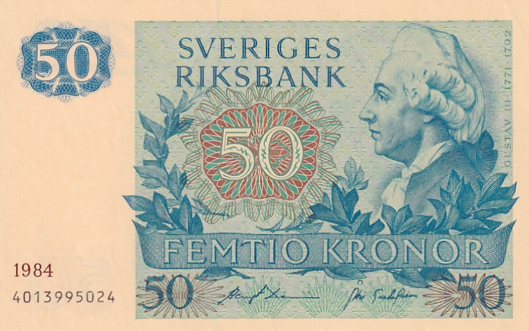 Sweden, 50 Kronor, 1984, UNC, p53d

Corner fold

Estimate: USD 25-50