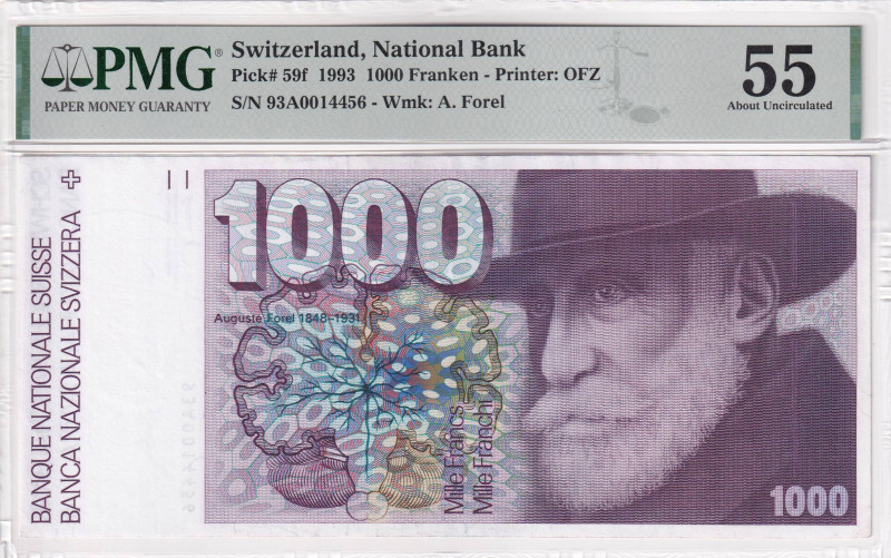 Switzerland, 1.000 Franken, 1993, AUNC, p59f

PMG 55

Estimate: USD 1.500-3....