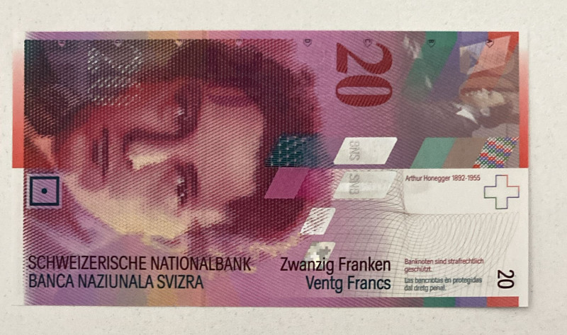 Switzerland, 20 Franken, 2004, UNC, p69c

Estimate: USD 40-80