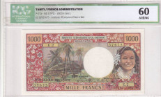 Tahiti, 1.000 Francs, 1971, UNC, p27a