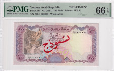 Yemen Arab Republic, 100 Rials, 1993, UNC, p28s, SPECIMEN