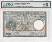 Yugoslavia, 500 Dinara, 1935, UNC, p32