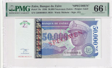 Zaire, 50.000 Neuveaux Zaires, 1996, UNC, p74s, SPECIMEN