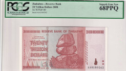 Zimbabwe, 20 Trillion Dollars, 2008, UNC, p89