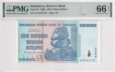 Zimbabwe, 100 Trillion Dollars, 2008, UNC, p91
