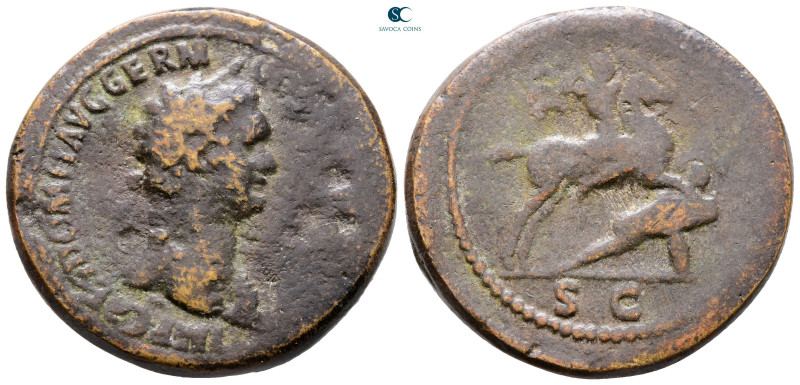 Domitian AD 81-96. Rome
Sestertius Æ

35 mm, 24,07 g



Fine