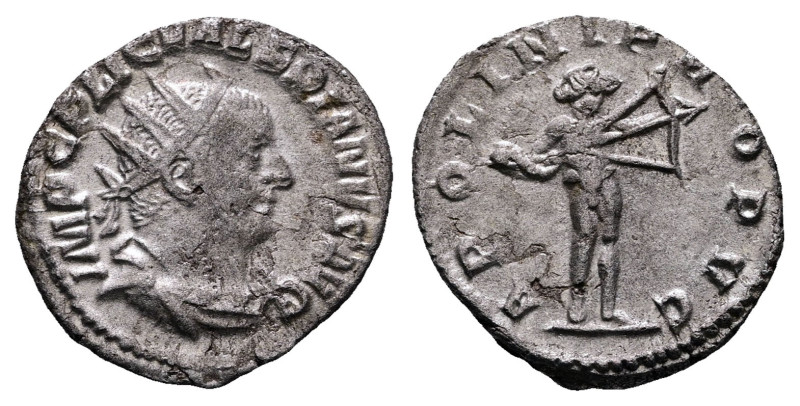 Valerian I AD 253-260. Rome
Antoninianus AR

20 mm, 2,74 g



Very Fine