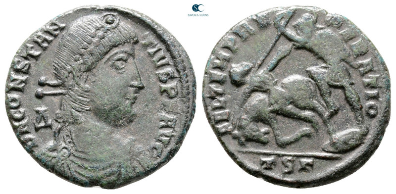 Constantius II AD 347-361. Thessaloniki
Follis Æ

21 mm, 4,25 g



Very F...