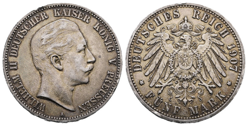 Germany. Preußen AD 1907. 
5 Mark 1907

 mm, 27,7 g



Very Fine