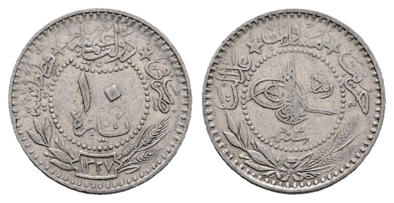 Turkey. AD 1910. 
10 Para

 mm, 2,61 g



Very Fine