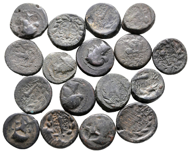 Lot of ca. 17 greek bronze coins / SOLD AS SEEN, NO RETURN!

Very Fine