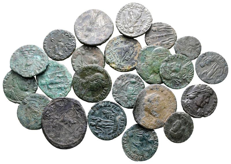 Lot of ca. 22 roman bronze coins / SOLD AS SEEN, NO RETURN! 

Nearly Very Fine