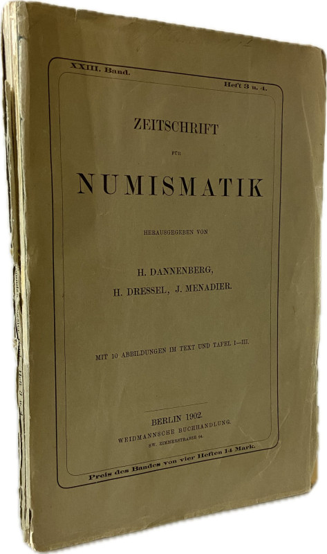 Zeitschrift für Numismatik, Berlin.


Band 23 Heft 3 und 4 (1902). Enthält u....