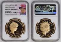 GREAT BRITAIN Queen Elizabeth II (1952-2022) 5 Pounds 1999 gold Gr.39,94. Spink L6; FR 445; Mintage 7.500 LONDON. NGC PF69 ULTRA CAMEO (n.6143046-002)...