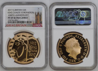 GREAT BRITAIN Queen Elizabeth II (1952-2022) 5 Pounds 2017 gold Gr.39,94. Spink L50. Mintage 150 LONDON. NGC PF69 ULTRA CAMEO (n.5787904-002). King Ca...