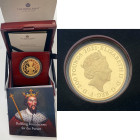 GREAT BRITAIN Queen Elizabeth II (1952-2022) 200 Pounds 2021 Alfred The Great gold Gr.62,2. Spink OC4; Mintage 125 Limited edition LONDON. 150th anniv...