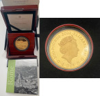 GREAT BRITAIN Queen Elizabeth II (1952-2022) 200 Pounds 2022 series City Views Rome gold Gr.62,2. Mintage 150 Limited Edition LONDON. With box and COA...