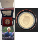 GREAT BRITAIN King Charles III (2023-present) 5 Pounds 2023 gold Gr.39,94. Mintage 200 Limited Edition Presentation LONDON. The 75th Birthday of His M...
