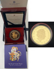 GREAT BRITAIN Queen Elizabeth II (1952-2022) 200 Pounds 2023 “The Royal Tudor Beasts” gold Gr.62,2. Mintage 100 Limited Edition LONDON. VERY RARE The ...