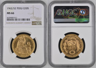 PERU Republic (1822-present) 50 Soles 1962/1952 gold Gr.22,40. FR79; KM230; Mintage 3.319 LIMA. NGC MS66 (n.6639409-011)