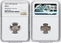Russian Duchy. Alexander II 25 Pennia 1866-S MS63 NGC, Helsinki mint, KM6.1, Bit-642. HID09801242017 © 2024 Heritage Auctions | All Rights Reserved