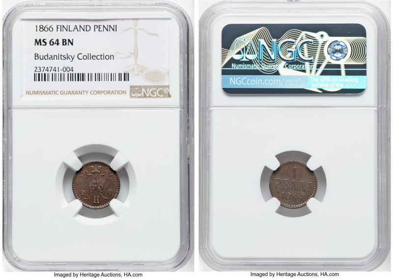 Russian Duchy 4-Piece Lot of Certified Penni NGC, 1) Russian Duchy. Alexander II...