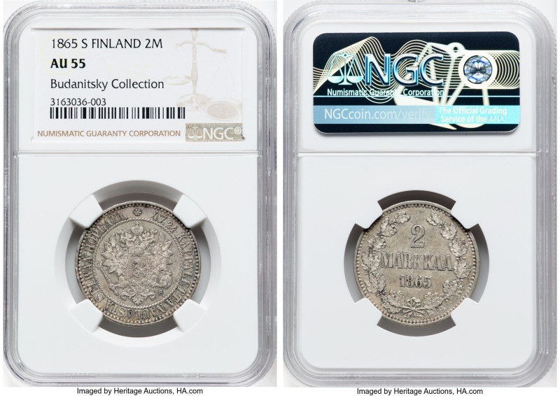 Russian Duchy 4-Piece Lot of Certified 2 Markkaa NGC, 1) Alexander II 2 Markkaa ...