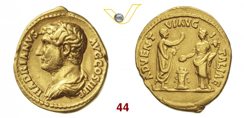 ADRIANO (117-138) Solido. D/ Busto drappeggiato e corazzato volto a s. R/ Adrian...