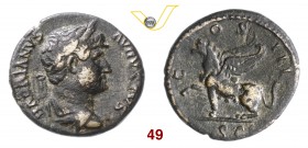 ADRIANO (117-138) Quadrante, Seleucis ad Pieria (Antiochia). D/ Busto laureato, drappeggiato e corazzato R/ Grifone. RIC 683 Ae g 4,00 Rarissima • Abb...