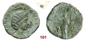 SALONINA (moglie di Gallieno) Sesterzio. D/ Busto diademato e drappeggiato R/ Juno stante con patera e lungo scettro. Coh. 62 RIC 46 Ae g 17,87 • Pati...
