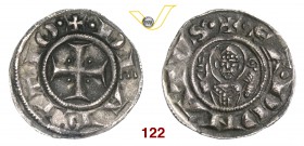 AREZZO REPUBBLICA (XIII Secolo) Grosso da 12 denari, 1230-1250. D/ Croce R/ Busto frontale nimbato, benedicente, di San Donato con pastorale. CNI 9/10...