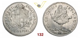 BOLOGNA - GOVERNO POPOLARE - (1796-1797) - Mezzo Scudo da 5 Paoli 1796. Pag. 39 MIR 59/1 Ag Rara q.FDCBOLOGNA GOVERNO POPOLARE (1796-1797) Mezzo Scudo...