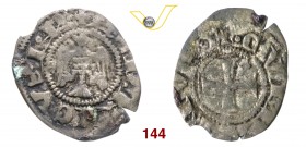COMO COMUNE, a nome di Enrico VII (Sec. XII-XIV) Denaro. D/ Aquila ad ali spiegate R/ Croce. CNI 2 MIR 269 Mi g 0,49 Molto rara MB