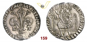 FIRENZE REPUBBLICA (1189-1532) Grosso Guelfo da 5 Soldi e 6 Denari, 1423 II semestre (simbolo stemma a cuore sormontato da croce: Averardo di Francesc...